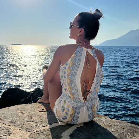 BCBG flower colorful print romper - Picture 3 of 14